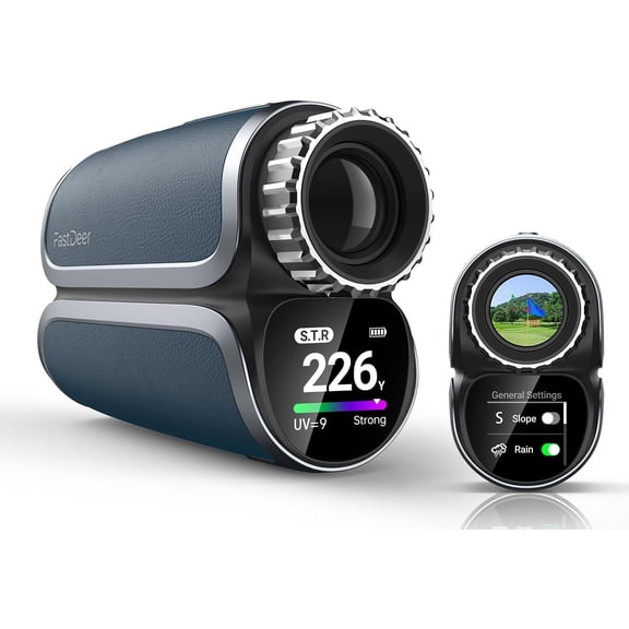 Golf Range Finder S2 - Premium Touchscreen Laser Rangefinder with Slope, Flag Lock Vibration, and Triangulation Mode