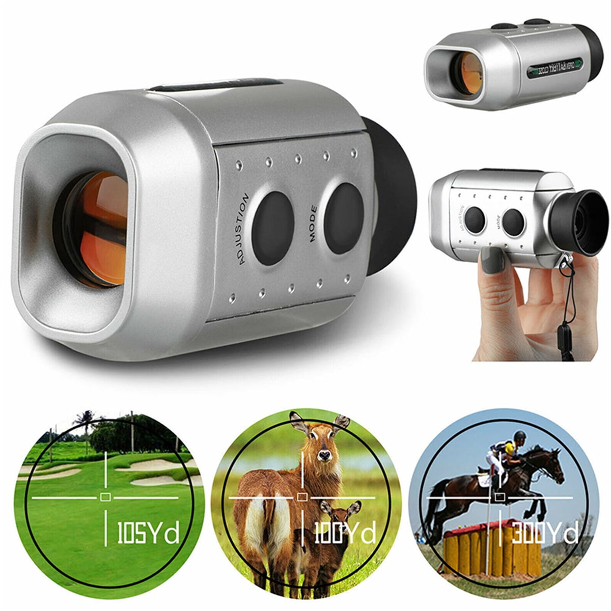 Golf Rangefinder 1000 Yards, 7X Magnification Clear View, Slope Function