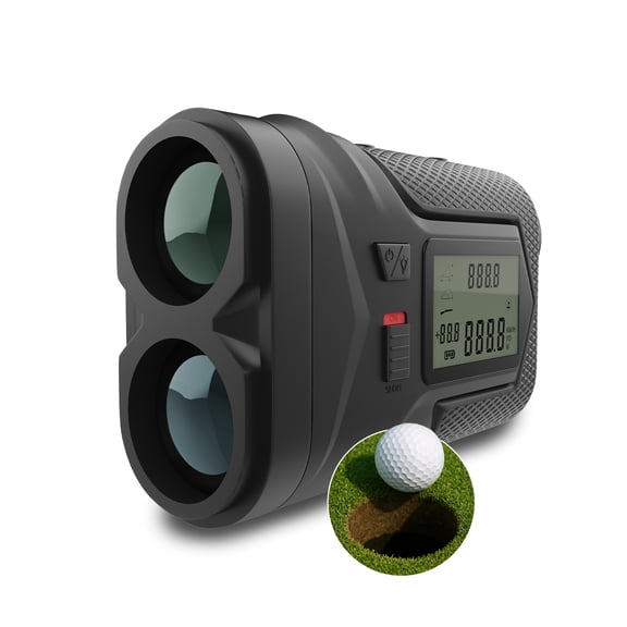 Golf Rangefinder with Slope Function by WanderS 1300 Yards Laser Range Finder with Flag Lock Vibration, 6X Magnification, Tournament Slope Switch, Side Display, Rechargeable - Golf Accessory & Gift