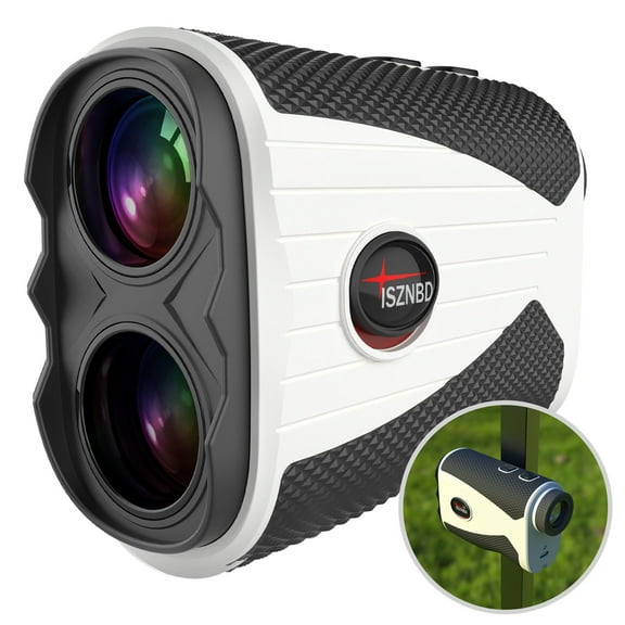 Golf Rangefinder with Slope, Laser Range Finder Golfing, Magnification, Flag Pole Locking Vibration, Rechargeable Range Finders with Magnet Stripe, GolfVue Series