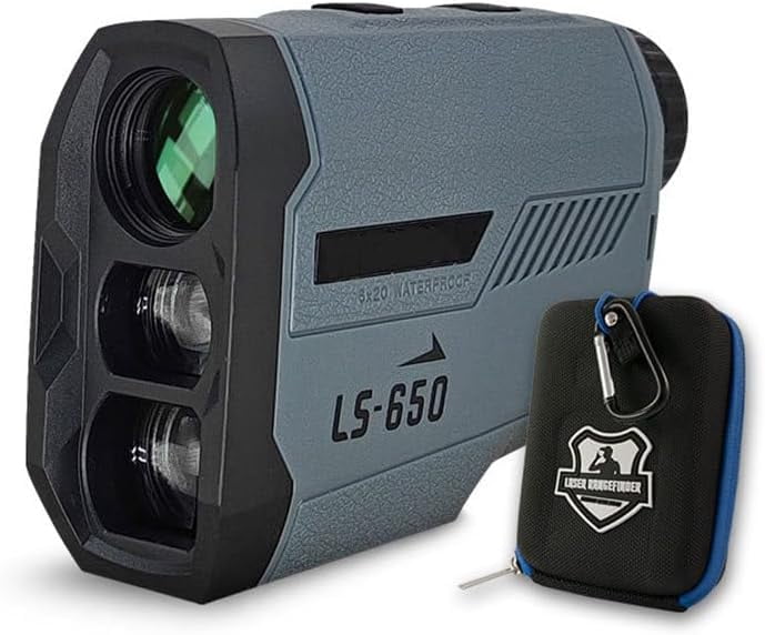 Golf Rangefinder with Slope 650m 710yds 5 Modes ±0.5yd Accuracy Flagpole Lock Pin 6x Magnification Laser Rangefinder