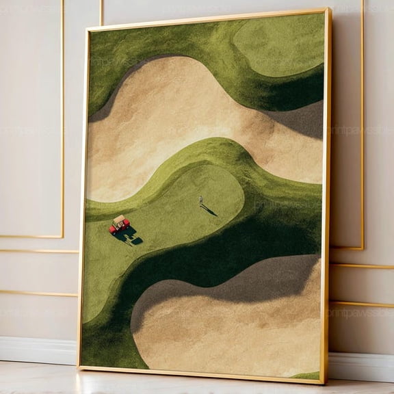 Golf Sand Trap Wall Art Print