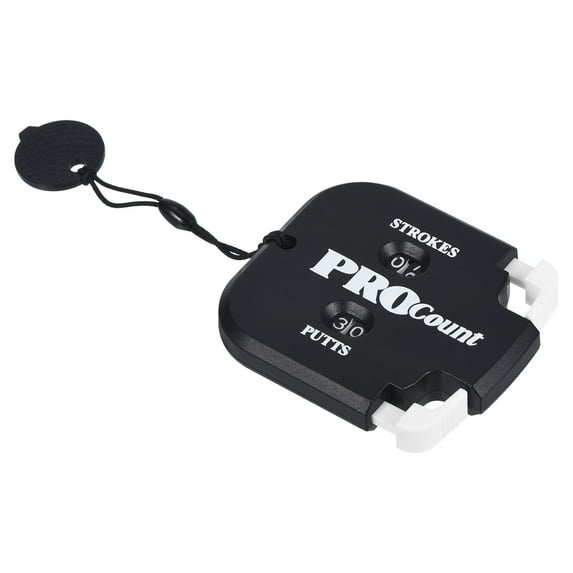 Golf Score Counter, 2 Digits Scoring Keeper Mini Golf Shot Stroke Counter, Black White