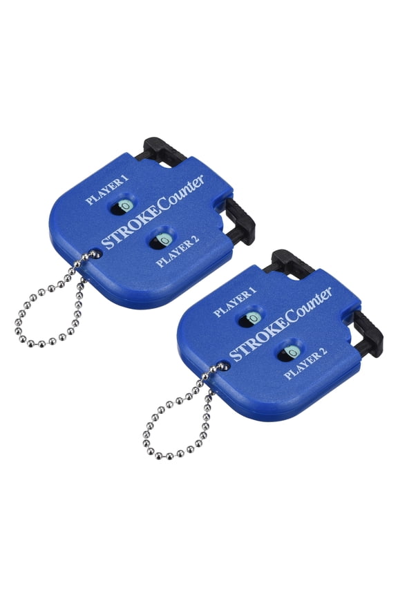Golf Score Indicator, 2 Player Stroke Counter Clicker with Key Chain 2 Pcs & Blue -Fitting for (Golfer/Training/Practice)