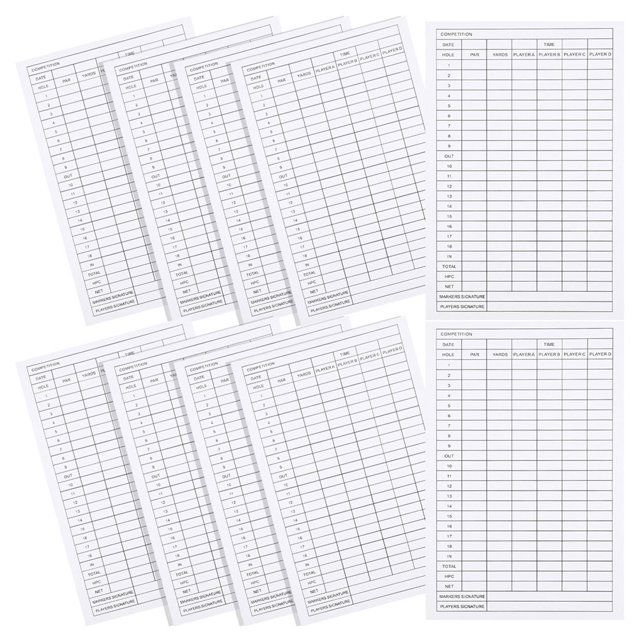 Golf Scorecard Tool The White Whiting Record Tools Golfs Scorecards