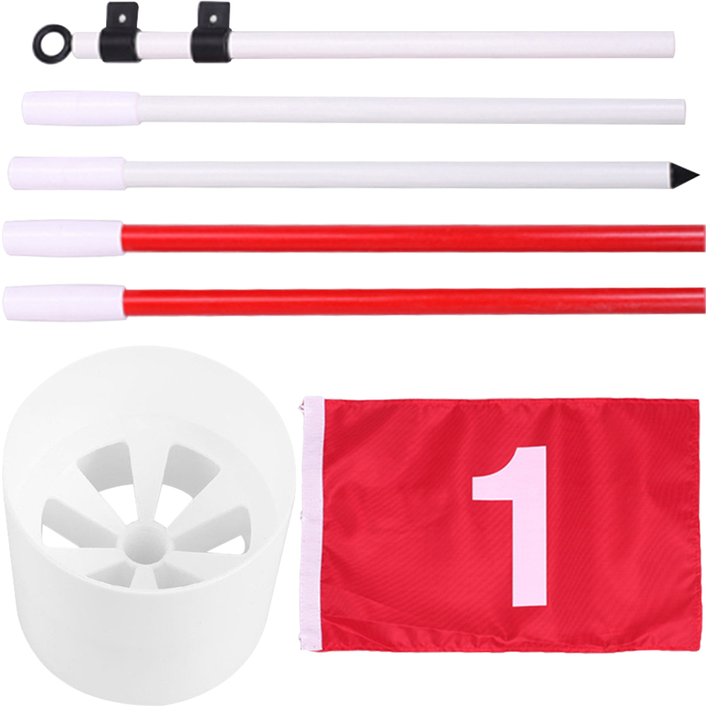Golf Set Professional Flagstick Practicing Flagpole for Garden Golfs