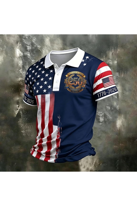 Golf Shirts for Men 250th 1776 Flag 4th Of July T Shirts Patriotic Tshirt Fourth Of July Shirt Men Graphic T Shirts Shirts for Men Graphic Tees Fourth Of July