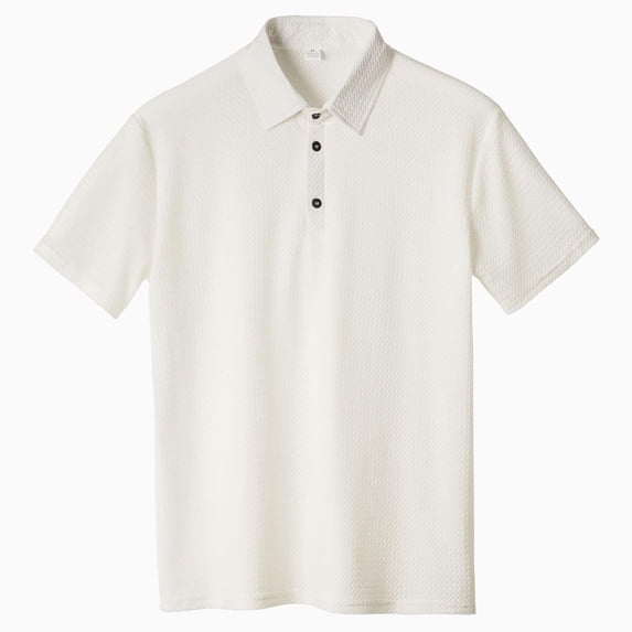 Golf Shirts for Men Athletic Workout Short Sleeve Tshirts Shirt with Button Collared Mens Casual Solid Color Pullover Slim Breathable Gym Tees Tops