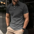 thumbnail image 1 of Golf Shirts for Men Big & Tall S-4X Plus Size Short Sleeve T-Shirts Mens Casual Gradient Printed Pullover Button Collared Business Work Tees Tops, 1 of 6