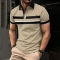 thumbnail image 1 of Golf Shirts for Men Business Casual Short Sleeve Tshirts Shirt Mens Pullover Button Collared Color Block Breathable Athletic Workout Tees Tops, 1 of 3