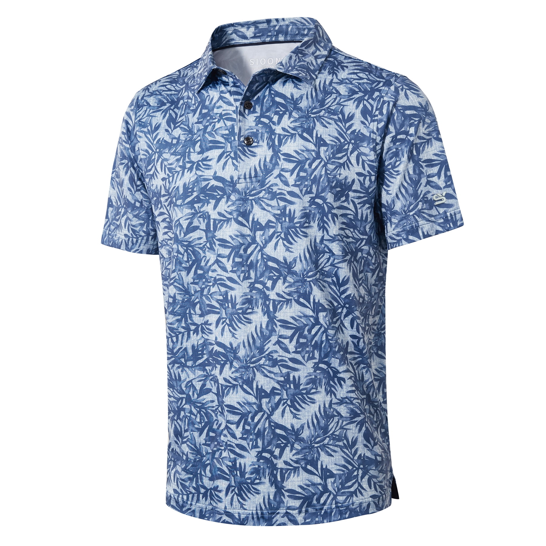 Golf Shirts for Men Dry Fit Short Sleeve Print Performance Moisture ...