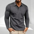 thumbnail image 1 of Golf Shirts for Men Long Sleeve Business Work Tshirts Shirt Mens Casual Color Block Breathable Pullover Button Collared Basic Workout Tees Tops, 1 of 6