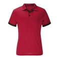 thumbnail image 1 of Golf Shirts for Men Quick-Drying Short Sleeve T-Shirts Mens Business Casual Color Block Pullover Button Collared Slim Breathable Work Tees Tops, 1 of 4