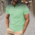 thumbnail image 1 of Golf Shirts for Men with Button Collared Short Sleeve Tshirts Shirt Mens Casual Gradient Printed Pullover Slim Breathable Athletic Workout Tees Tops, 1 of 5