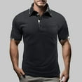 thumbnail image 1 of Golf Shirts for Men with Pocket Plaid Printed Short Sleeve T-Shirts Mens Casual Pullover Button Collared Breathable Basic Athletic Workout Tees Tops, 1 of 8