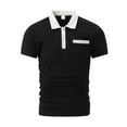 thumbnail image 1 of Golf Shirts for Men with Pocket Short Sleeve Tshirts Shirt Mens Business Casual Solid Color Pullover Button Collared Basic Going-Out Work Tees Tops, 1 of 4