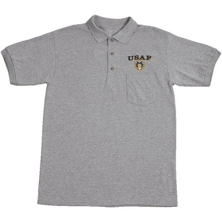 Golf Shirts with pocket - Air Force - Heather