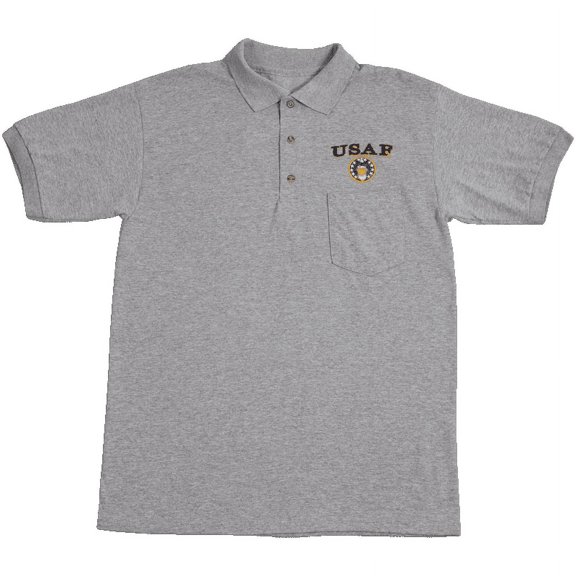 Golf Shirts with pocket - Air Force - Heather