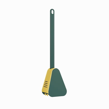 Golf Silicone Toilet Brush No Dead-end Wall-mounted Long-handled Cleaning Brush Green