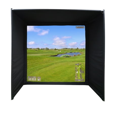 Golf Simulator Enclosure DIY [9'10'' x 4'11'' x 9'10''] Golf Impact Screen Enclosure Golf Practice Net Golf Easy Setup