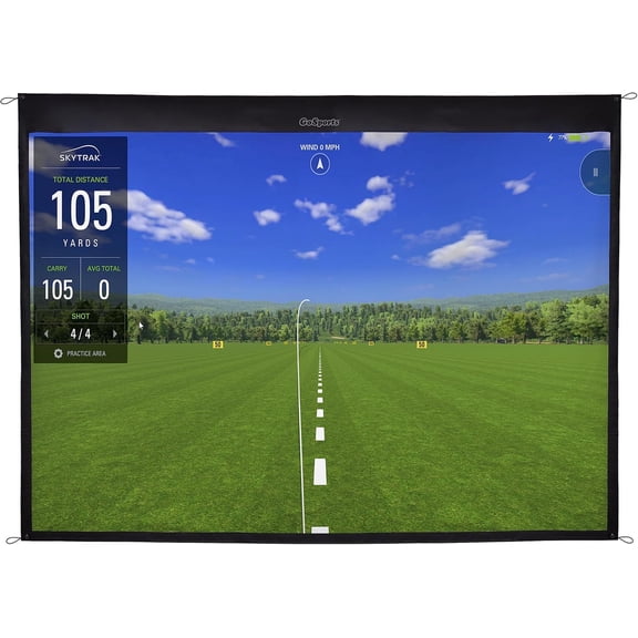 Golf Simulator Impact Screen - Choose 6.5 ft x 7 or 9