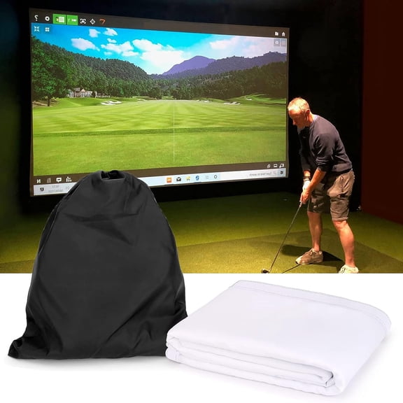 Golf Simulator Impact Screen for Golf Training, Golf Ball Training Simulator Impact Display Projecter Screen for Indoor, Golf Simulators for Home
