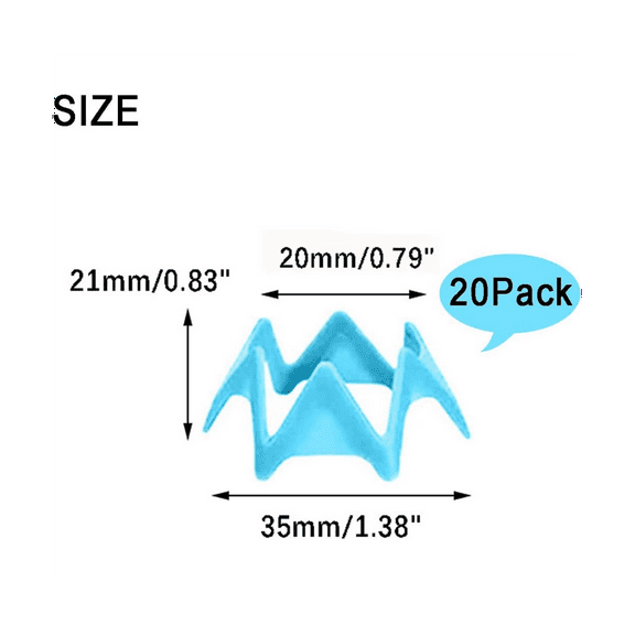 Golf Simulator Tees, Indoor for Simulator, Practice Golf Mat Tees for Winter Turf and Driving Range 20Pcs
