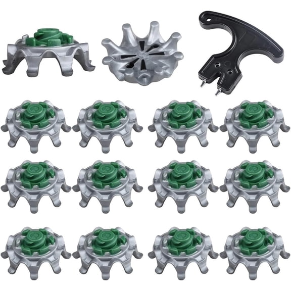 Golf Spikes Replacement 50Pcs Cleats with Wrench, Compatible with Foot Joy & Most Golf Shoes