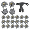 thumbnail image 1 of Golf Spikes Set Includes 30 Pcs Cleats Replacement Spanner Metal Thread Screw 6 mm Dia Spike Too, 1 of 7