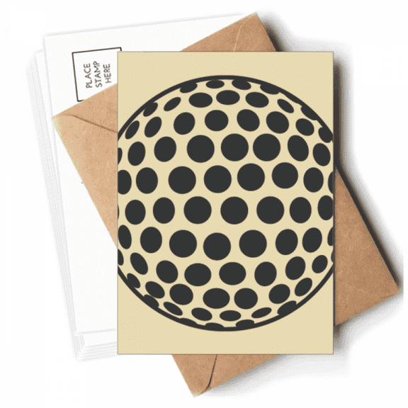 Golf Sport Simple Geometry Pattern Postcards Envelopes Blank Note Cards Mailing