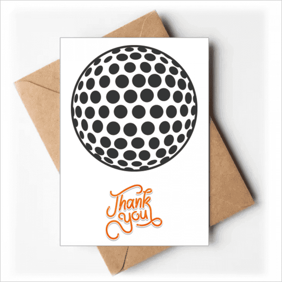 Golf Sport Simple Geometry Pattern Thank You Cards Envelopes Blank Note