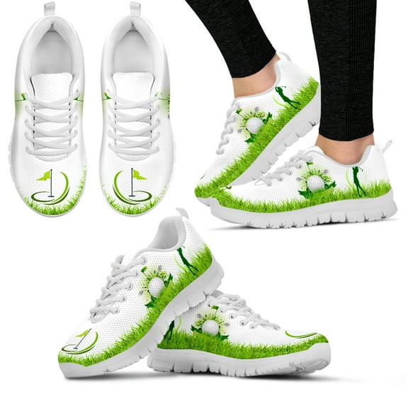 Golf Sports Breathable Summer Mesh Shoes White Hobby Shoes Lawn/Golf Course Design Stylish Sneakers Flat Shoes