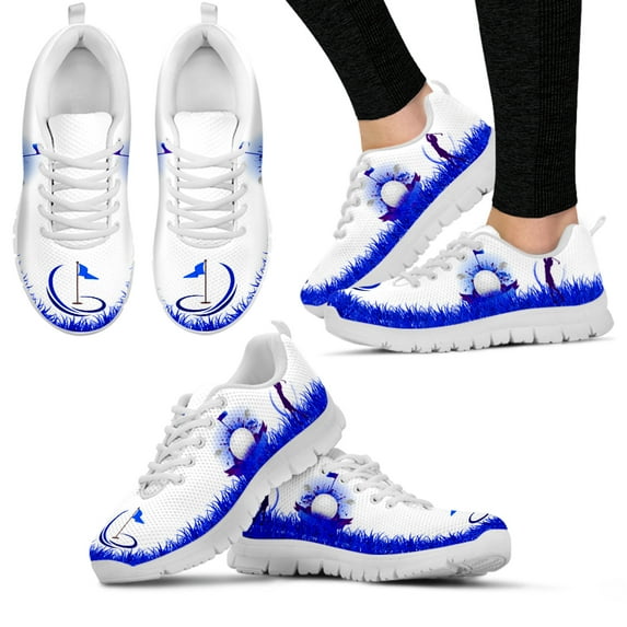 Golf Sports Breathable Summer Mesh Shoes White Hobby Shoes Lawn/Golf Course Design Stylish Sneakers Flat Shoes
