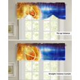 thumbnail image 1 of Golf Sports Theme Kitchen Curtains Balcony Adjustable Roman Blinds Small Short Curtain for Living Room, 1 of 6