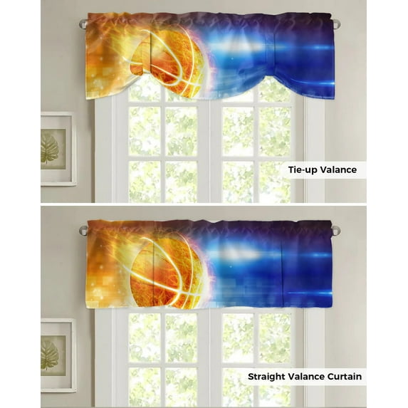 Golf Sports Theme Kitchen Curtains Balcony Adjustable Roman Blinds Small Short Curtain for Living Room