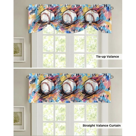 Golf Sports Theme Kitchen Curtains Balcony Adjustable Roman Blinds Small Short Curtain for Living Room