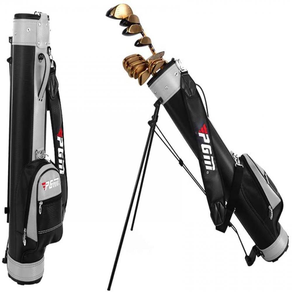 Golf Stand Bag,Lightweight PU Leather Golf Stand Bag, Easy to Carry