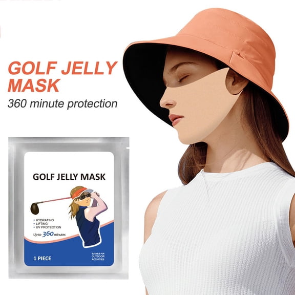 Golf Sunproof Patch,Protection Face Mask with Skincare Ingredients,Suitable for Outdoor Sports, Cycling, Mountain Climbing