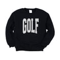 thumbnail image 1 of Golf Sweatshirt for Women Kids  Cute Preppy Golf Crewneck Pullover Black Sweatshirt Adult Small, 1 of 7