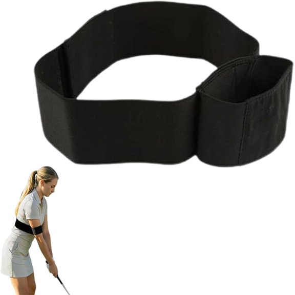 Golf Swing Arm Connection Band, 81x8.1cm Nylon Elastic Golfs Swing Training Aid, Golf Arm Connection Band, Golfs Training Aids for Correction, Golf-Training Equipment for Indoor Outdoor