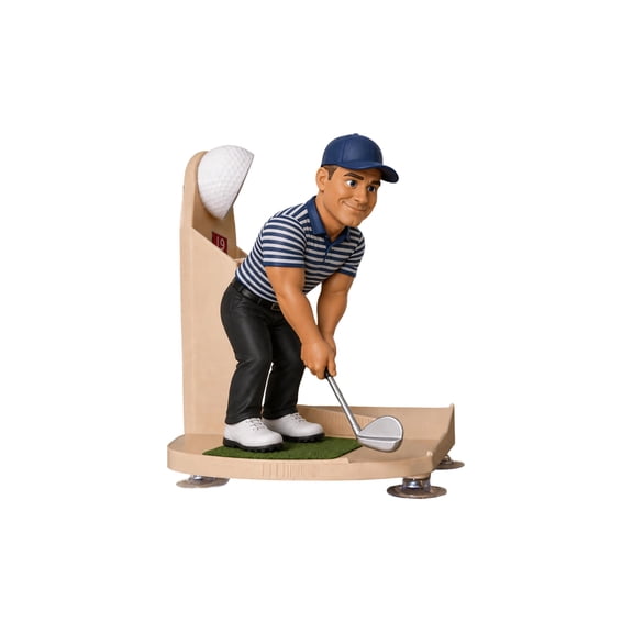 Golf Swing Beer Buddy, 10X8 in Decorative Statuette, Office Desk Decor, Golf Ball Holder, Golf Decorations for Party, 1 Pc