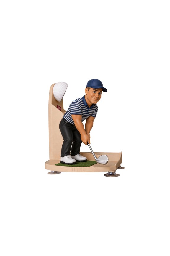 Golf Swing Beer Buddy, 10X8 in Decorative Statuette, Office Desk Decor, Golf Ball Holder, Golf Decorations for Party, 1 Pc