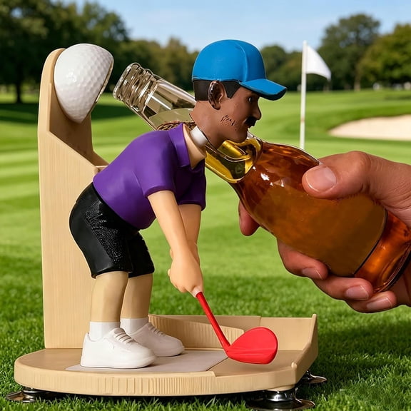 Golf Swing Beer Buddy, Golf Themed Beer Bottle Opener, 3D Printing Portable Tabletop Design for Golf Bar and Man Cave Golfer Gifts