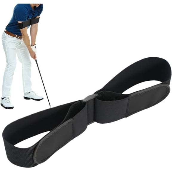 Golf Swing Correcting Arm Band, Adjustable Swing Trainer Aid for Beginners, Polyester Golf Practice Arm Band for Muscle Memory & Swing Consistency