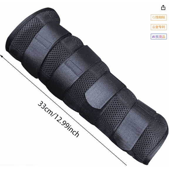 Golf Swing Elbow Correction Trainer Breathable Straight Arm Training Brace For Golf Beginners Swing Drills Muscle(Black-34X29X3Cm)