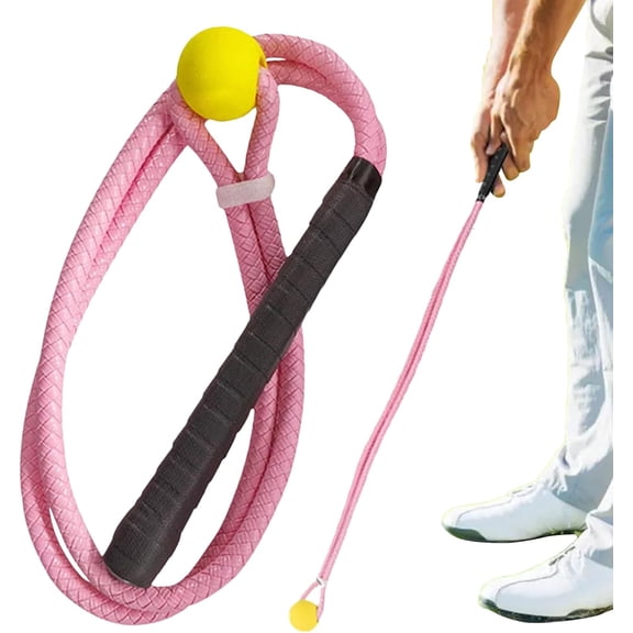 Golf Swing Rope | Portable Equipment Warm Up Practice Rope | Golf Swing Trainer Aid | for Home Backyard Range Garage Course Travel Men Women