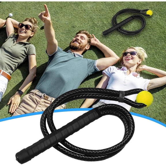 Golf Swing Rope | Portable Equipment Warm Up Practice Rope | Golf Swing Trainer Aid | for Home Backyard Range Garage Course Travel Men Women