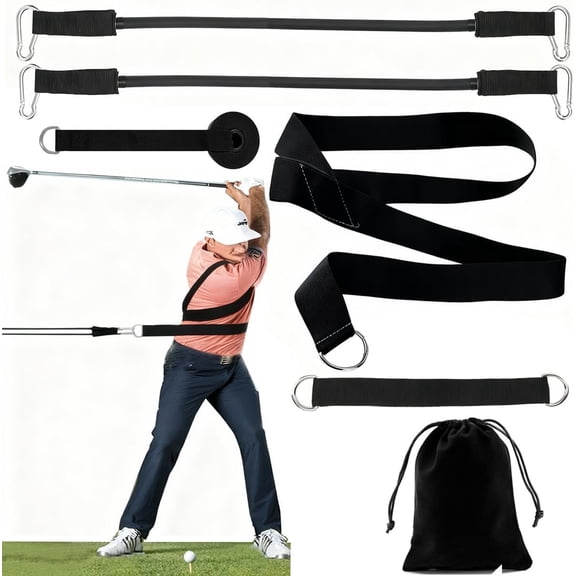 Golf Swing Rotation Trainer - Improve & Turn, Weight Shift & Tempo - Golf Aid for , Accurate & Consistent Swings - Indoor/Outdoor Practice Tool