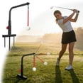 thumbnail image 1 of Golf Swing Trainer Aid – Adjustable Golf Practice Tool with Hanging Ball, Sturdy Ground Spike for Indoor/Outdoor Use, Improves Swing Tempo, Accuracy & Strength, 1 of 4
