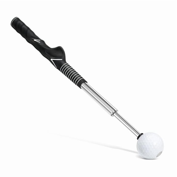 Golf Swing Trainer Aid - Golf Swing Training Aid for Flexibility, Tempo, and Strength Golf Warm-Up Stick,1 * Golf Warm-Up Stick,Black & Silver